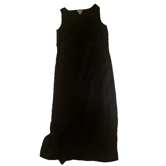 J Jill Silk Black Long Slip Dress Size Small - Picture 1 of 4